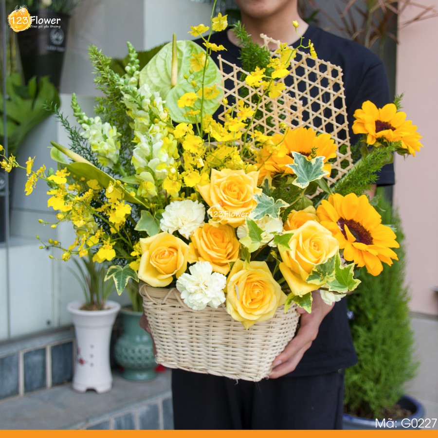 G0227 | Giỏ hoa 227
