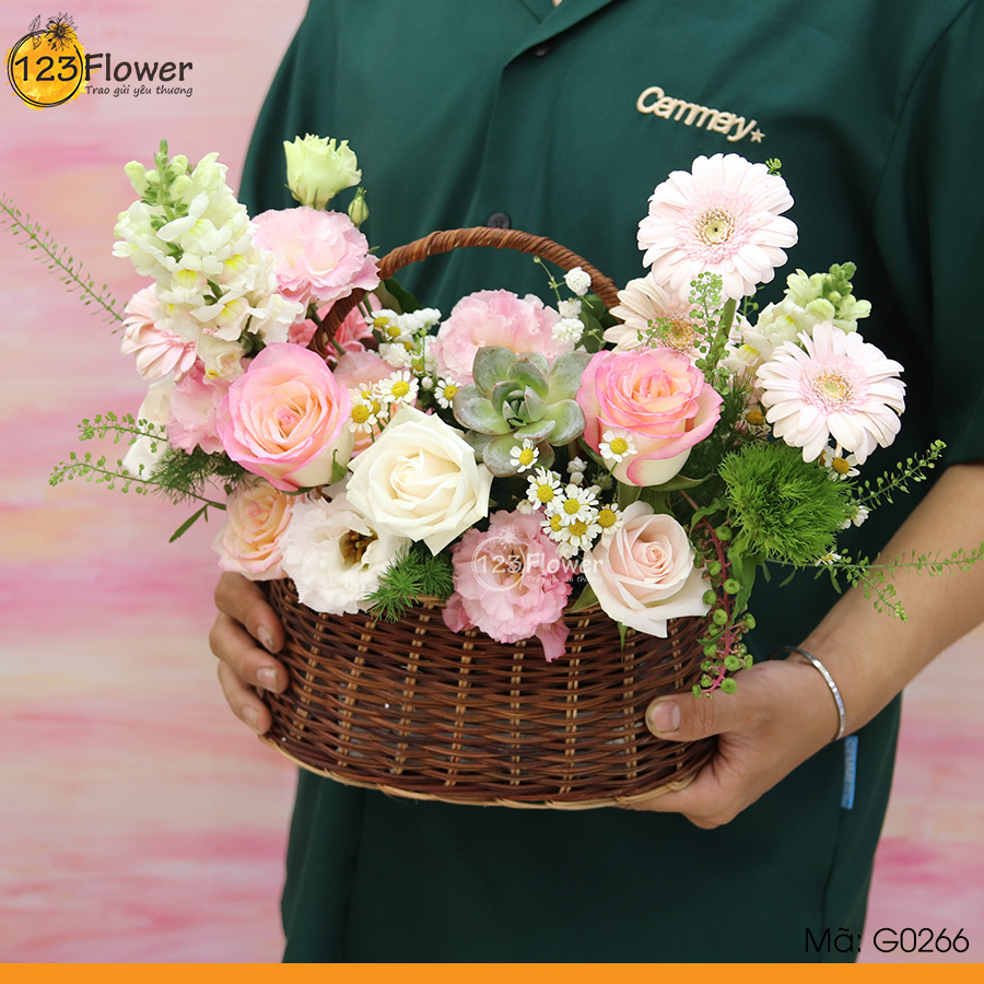 G0266 | Giỏ hoa 266