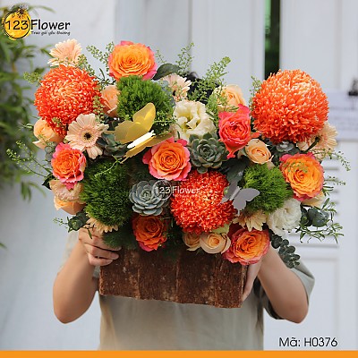 H0376 | Hộp hoa 376