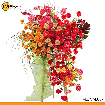 CM0227 | Kệ hoa chúc mừng 227