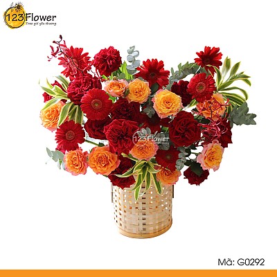 G0292 | Giỏ hoa 292