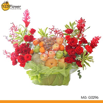 G0296 | Giỏ hoa 296