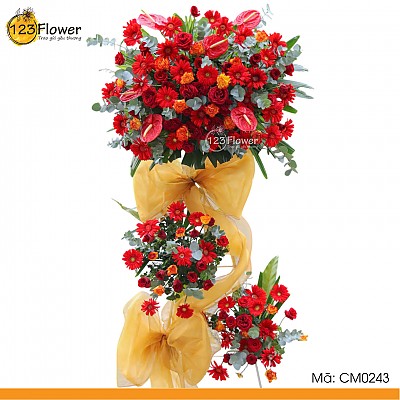CM0243 | Kệ hoa chúc mừng 243