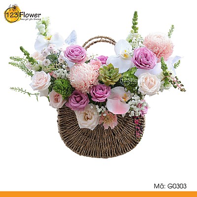 G0303 | Giỏ hoa 303