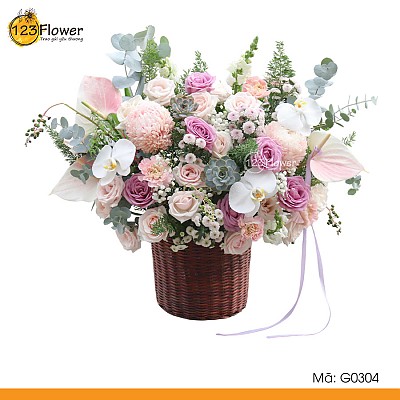 G0304 | Giỏ hoa 304