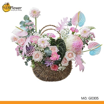 G0305 | Giỏ hoa 305