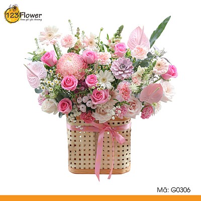 G0306 | Giỏ hoa 306