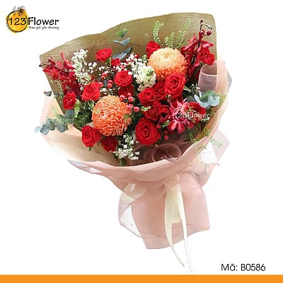 B0586 | Bó hoa 586