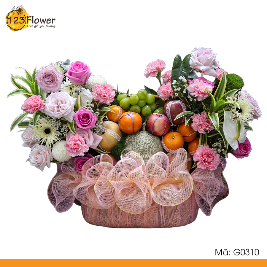G0310 | Giỏ hoa và trái cây 310