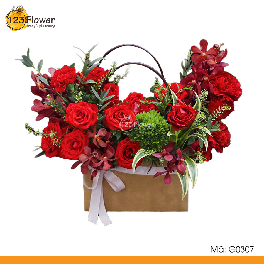 G0307 | Giỏ hoa 307