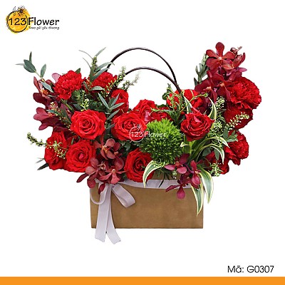 G0307 | Giỏ hoa 307