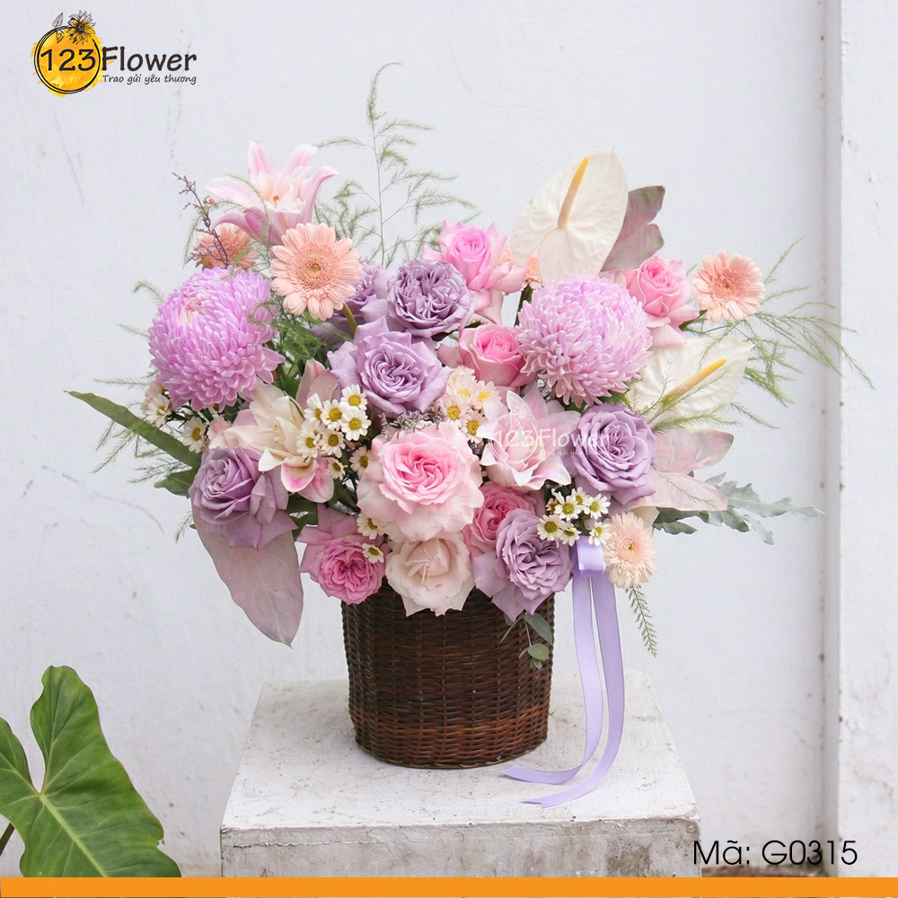 G0315 | Giỏ hoa 315