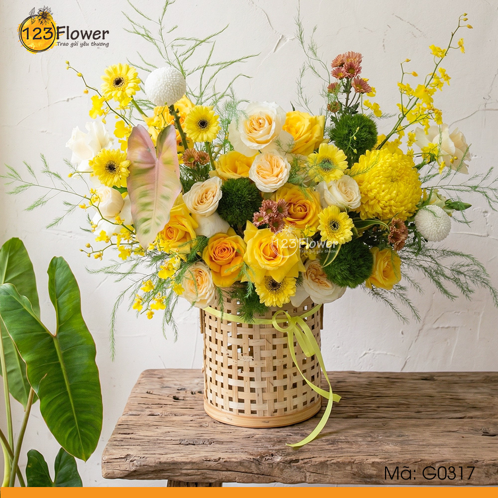G0317 | Giỏ hoa 317
