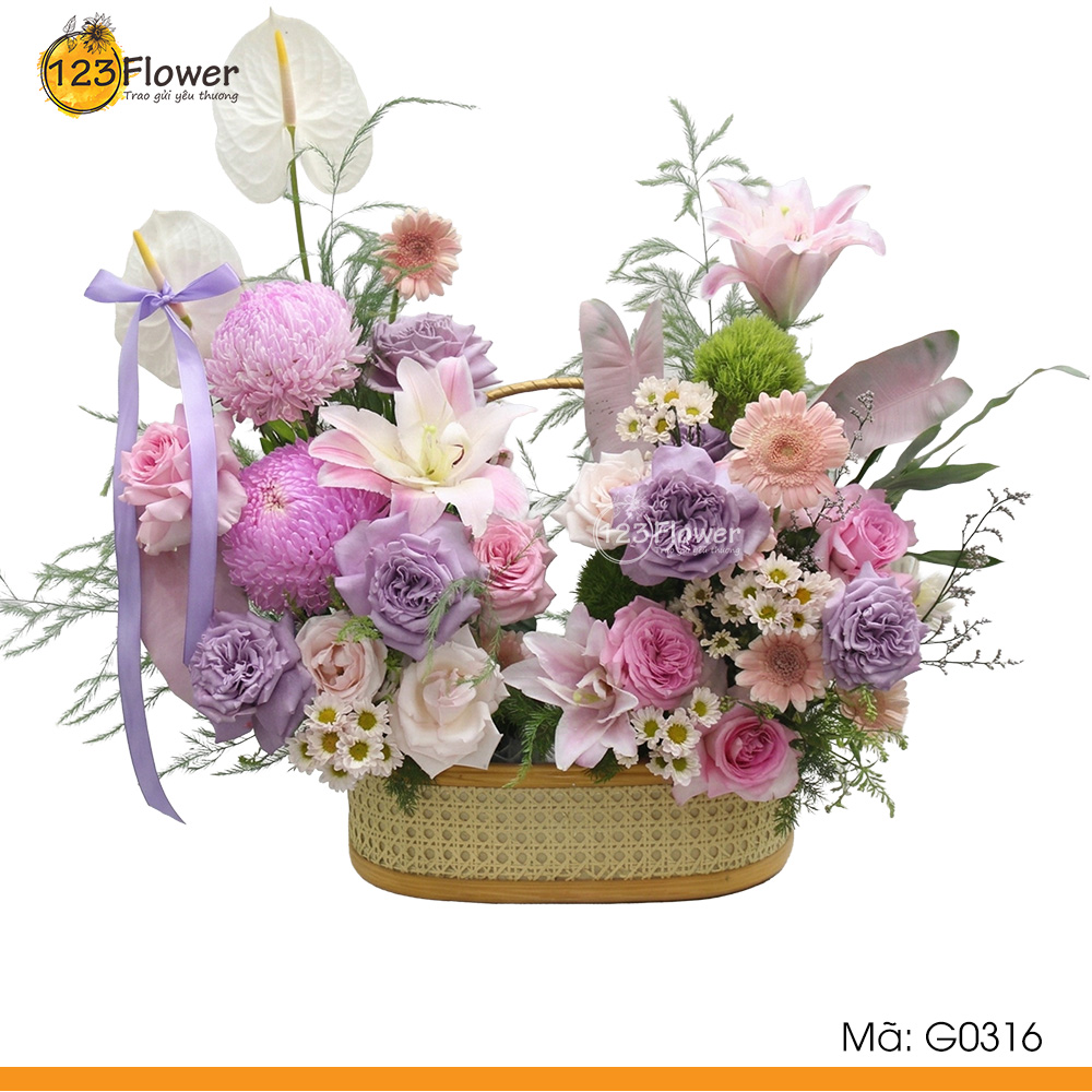 G0316 | Giỏ hoa 316