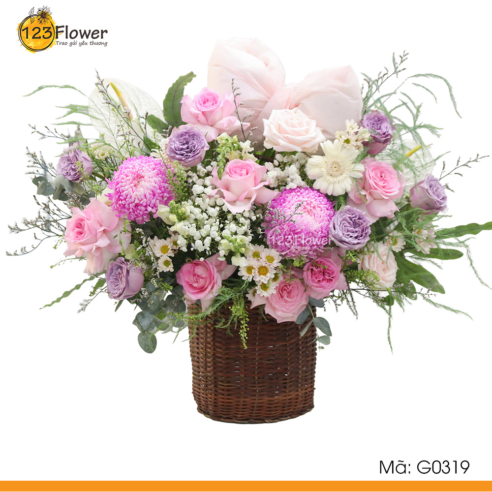 G0319 | Giỏ hoa 319