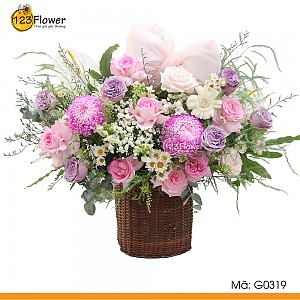 G0319 | Giỏ hoa 319