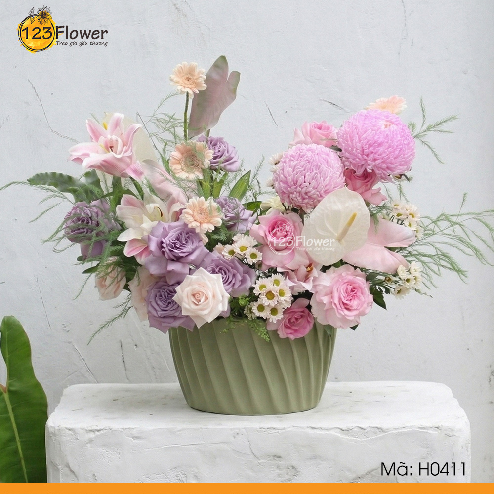H0411 | Hộp hoa 411