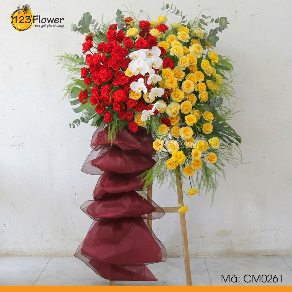 CM0261 | Kệ hoa chúc mừng 261