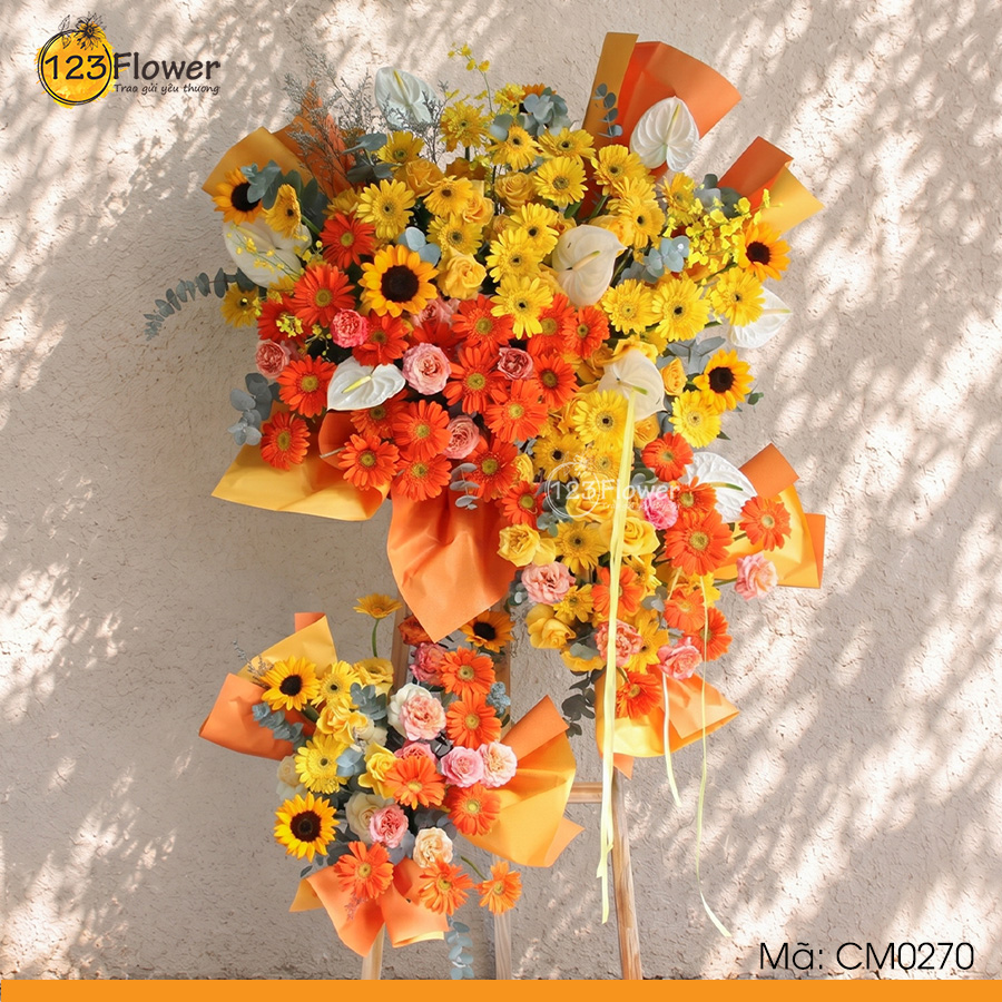 CM0270 | Kệ hoa chúc mừng 270