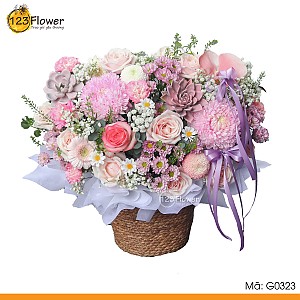 G0323 | Giỏ hoa 323